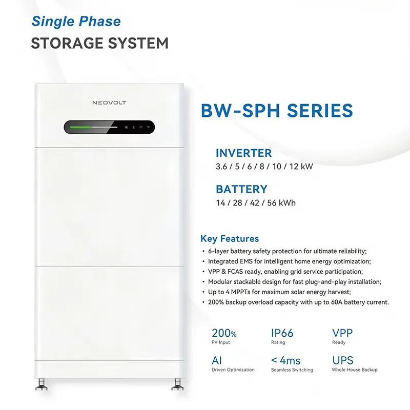7 kWh stablebar LiFePO4 batterimodul